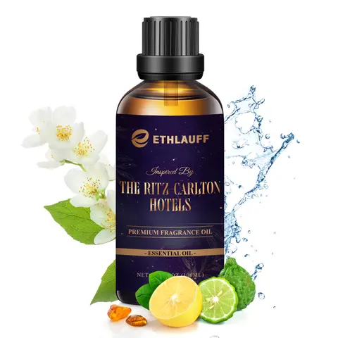 Ethlauff 3.5 fl oz Unisex Aroma Fragrance Liquid Diffuser Oil for Humidifiers - Luxury Woody Scent with Vanilla, White Tea, Earthy Cedar, Saffron - Home Aromatherapy, Candle Pairing Use (3.0 to 5.9 fl. oz. Range, Business-Friendly)