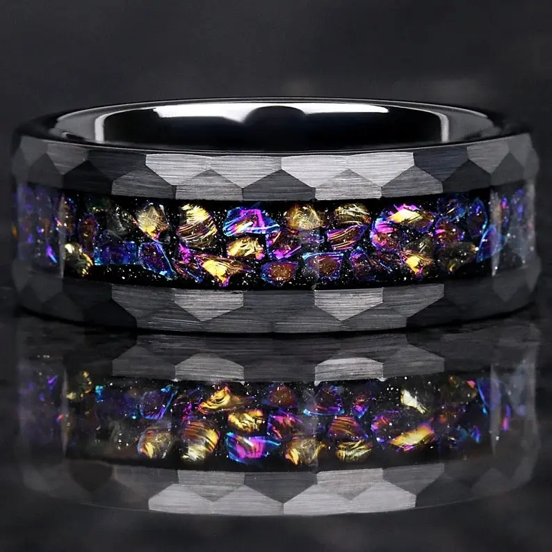 Diamond shaped Black Nebula Stainless St