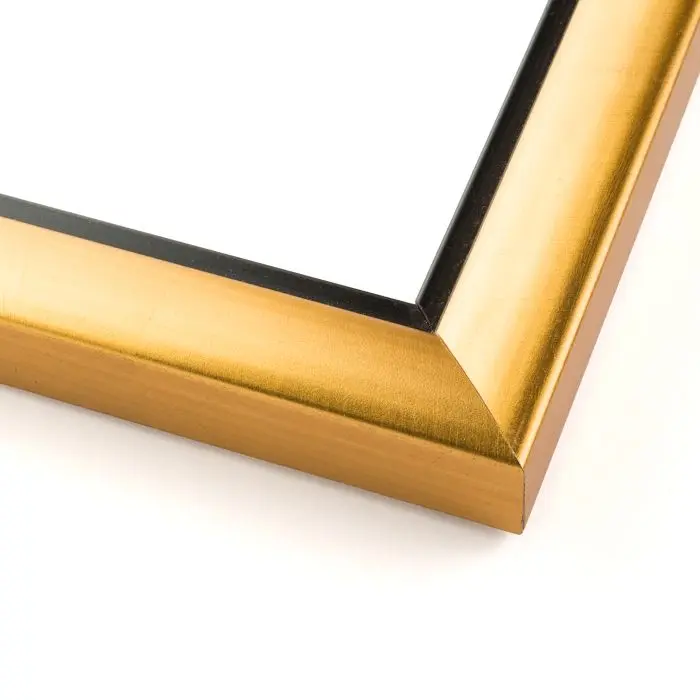 16x12 Simple Gold Picture Frame - UV Acrylic, Foam Board Backing, Hanging Hardware