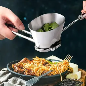 Manual Herb Chopper - a Heavy-Duty Stainless Steel Kitchen Cutter with a Pull Cord, Portable Handheld Food Processor Suitable for Herbs, Garlic, Onions, Vegetables, Nuts, Cilantro, And Parsley - No Electricity Required