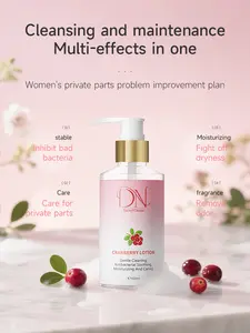 DarnySUnique CRANBEERY LOTION Gentle Cleaning Antibacterial Soothing Moisturizing Caring 100ml，Gentle and Soothing Cleanser for Women