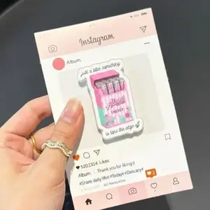 Funny Energy Drink MagSafe Phone Grip, Pink Soda Kindle Grip, Magnetic Pop Socket Style Phone Stand, Cute Bookish Accessory Gift