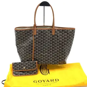Pre-owned Goyard leather Tote Bags Goyardine Saint Louis PM