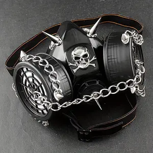 SteamPunk Chain Spike Vintage Cosplay Masuqes Gas Mask Respirator M2