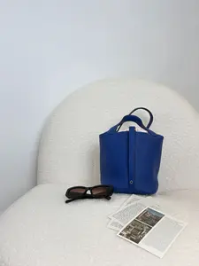 Pre-owned HERMÈS Picotin Lock Bag – Navy with Silver Hardware (Stamp Z 2021)