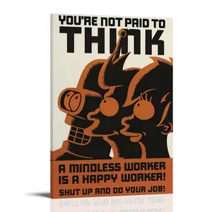 Futurama-posters Posters Music Album Cover Posters Canvas Wall Art High-Resolution Vintage Band & Artist Prints for Room