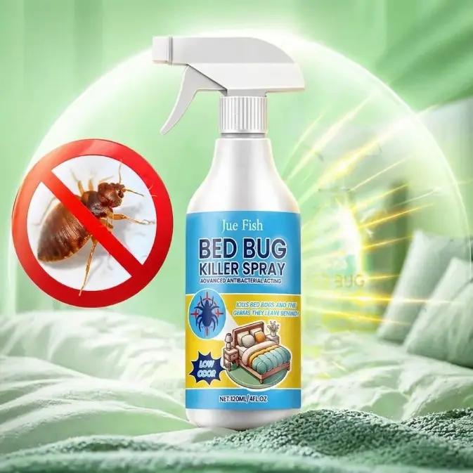 Natural Plant-Based Bed Bug Repellent Spray Bottle - 4oz Daily Eco-Friendly Contact-Killing Spray with Plant-Based Oils - Scented, People & Pet Safe, No-Rinse - Effective Against Bed Bug Eggs, Fleas, Mites