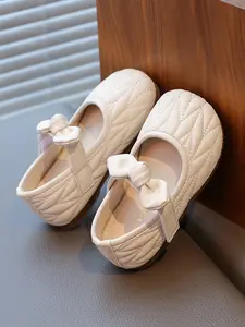 Girls' Princess Shoes 2026 Spring Fall, Bow Soft Sole Anti-Slip Baby Walker Shoes, Comfortable Learning-To-Walk Footwear for Toddlers
