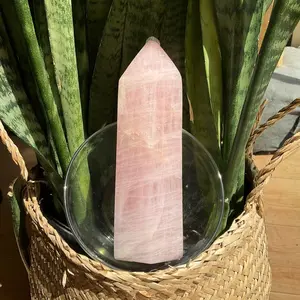 Large Rose Quartz Tower