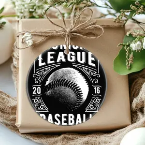 Christmas Ornaments Mlb Baseball League Junior League Baseball Team Classic Cool Design X-Mas Family New Year Circle Birthday