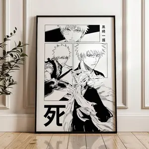 Ichigo Kurosaki Poster, Bleach Wall Art, Ichigo Bleach Poster