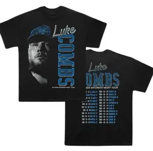 [FREESHIP] Luke My Kinda Saturday Night 2026 Tour Graphic T-Shirt, Country Music Concert Tee, Vintage Blue Artist Shirt for Men Women Fans Gift USA