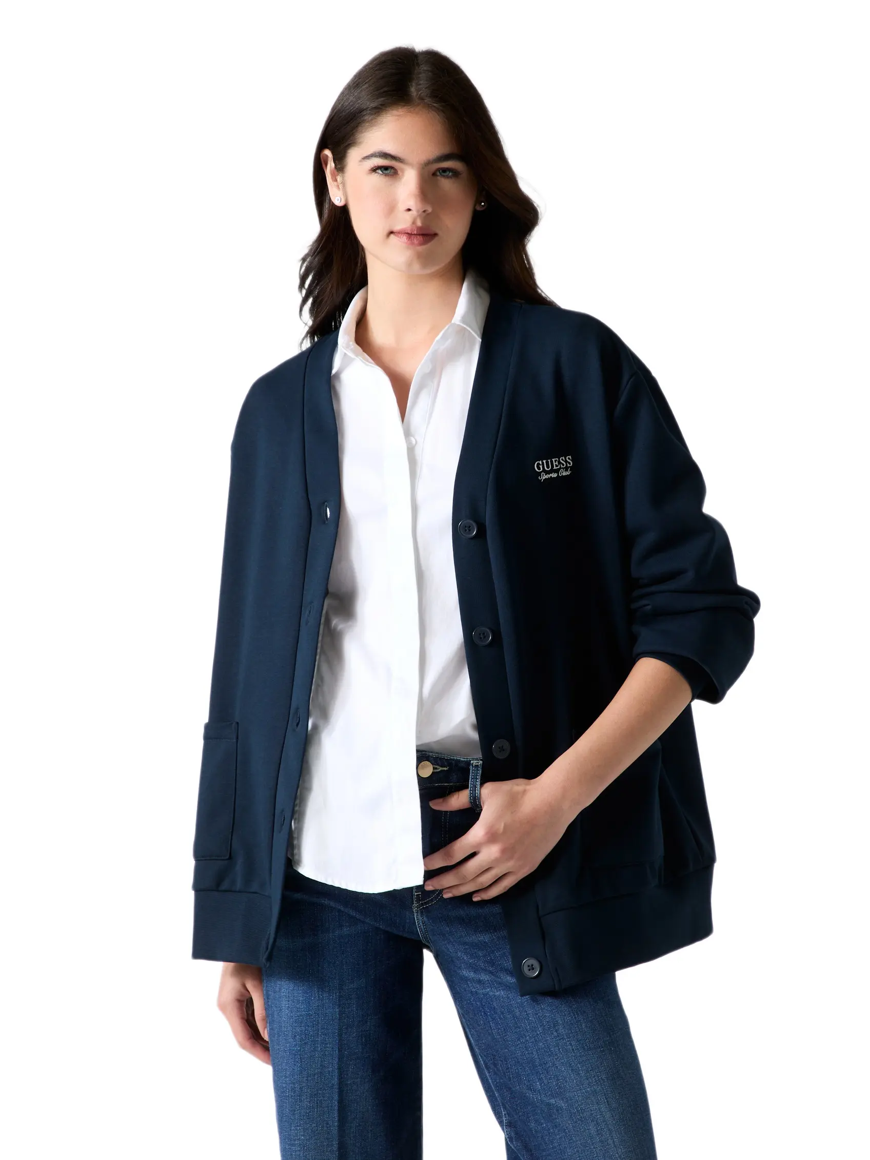 GUESS Female Embroidered logo cardigan