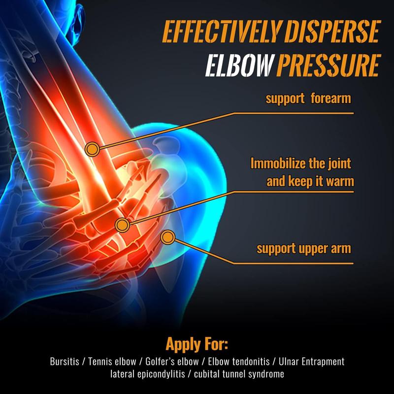 Copper Elbow Sleeve,Elbow Compression Sleeve, Elbow Brace For Tendonitis and Tennis Elbow,Golfers, Arthritis, Bursitis. Elbow Pain Relief,Weightlifting, Fit for Men & Women