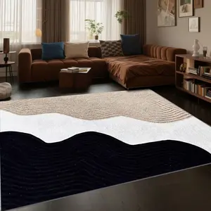 Soft and comfortable printed carpet, home decorative carpet, large living room carpet, entrance mat, bedroom carpet, bedside rug, Geometric Pattern Rug, suitable for various scenarios such as shopping malls, cafes