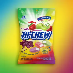 Morinaga Hi-Chew Regular Mix Fruit Chews 3.53 Oz Candy Snack Bonbon Sweet Soft Chewy No Artificial Colors Gluten Free