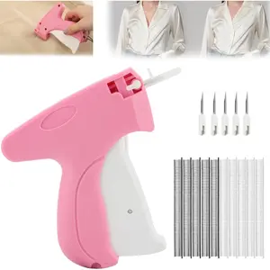 Stitch Gun for Clothes Mini Includes 5 Needle,1000 Pcs Micro Fasteners(500 White & 500 Black) Stitch Gun Speedy Clothing Fixer Quick Clothing Fixer Tagging Gun for Clothing