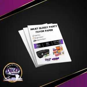 DWAP INKJET GLOSSY PARTY FAVOR PAPER