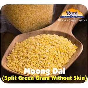 Rani Moong Dal (Split Mung Beans without skin) Indian Lentils, 32oz (2lbs) 907g ~ All Natural | Gluten Friendly | NON-GMO | Kosher | Vegan | Indian Origin Rani Moong Dal (Split Mung Beans without skin) Indian Lentils, 32oz (2lbs) 907g ~ All Natural | Gluten Friendly | NON-GMO | Kosher | Vegan | Indian Origin