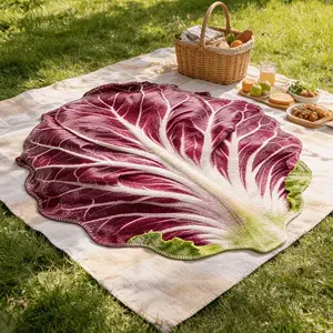 Super Realistic Cabbage Shaped Blanket, Ultra Soft Comfortable Easy Wash, Perfect Gift for Friends, Unique Home Decor