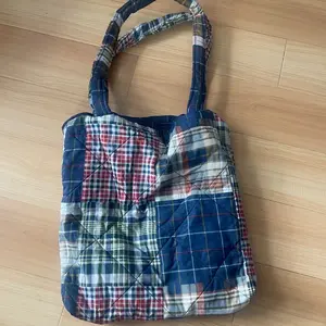 One of One Upcycled Tote Bag Striped Striped Striped
