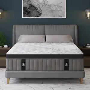 12"14" Twin Full Queen King Size Mattress in a Box Hybrid Spring Memory Foam, Medium Firm Ergonomic Mattress Back & Lumbar Support