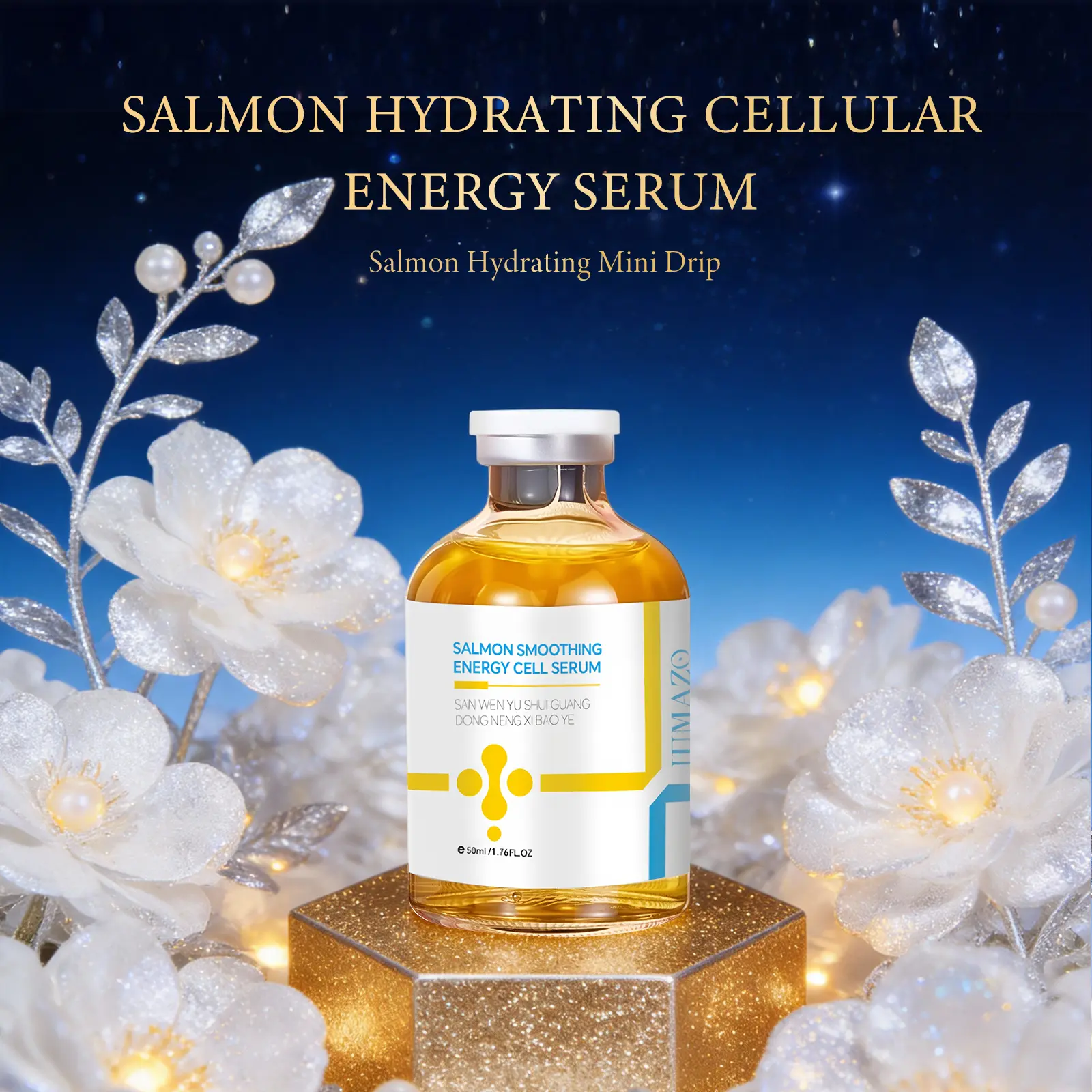 [New and Improved] Salmon Hydrating Facial Serum—Brightening Cellular Essence for Skin Repair