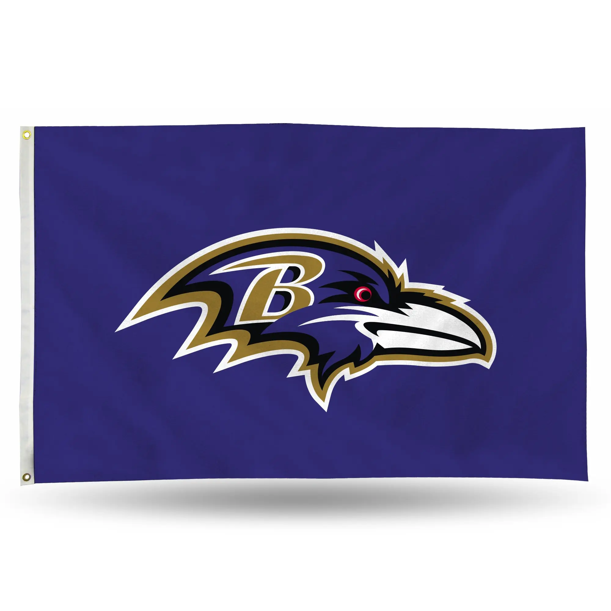 Ravens Purple NFL Team Banner - 3ft x 5ft Single-sided Lightweight Outdoor Flag, High Color Fastness Indoor Decoration, Hangable Sports Collectible