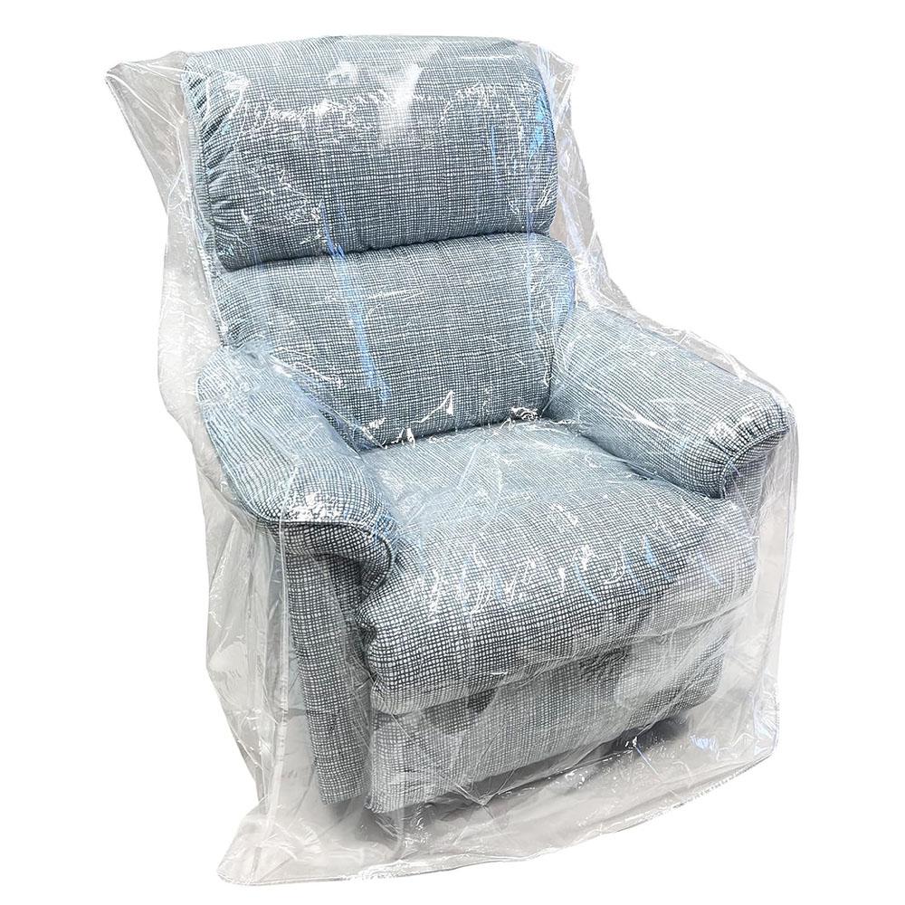 Swanna Waterproof Clear Plastic Thicker 36”RH x 18" FH x 84”W x 40" D, Loveseat Sofa/Couch Cover - Vinyl Shield Sofa Slipover Furniture Protection for Moving (Loveseat -1 Pack)