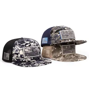 Military Style Digital Camo Baseball Cap with American Flag – Multiple Colors Available, A Must-Have Tactical Piece for Streetwear Fans