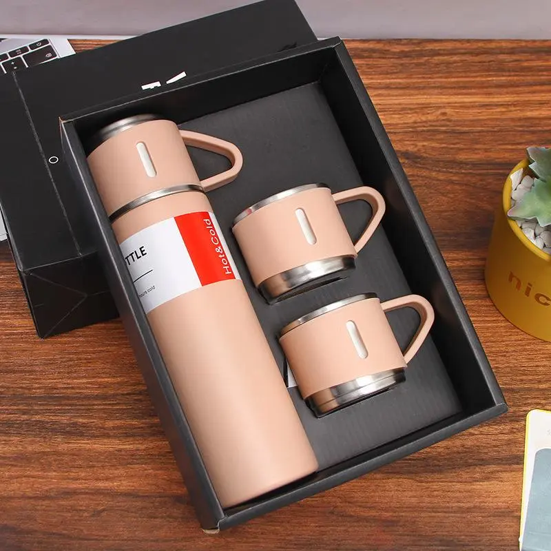 Stainless Steel Thermo 500ml/16.9oz Vacuum Insulated Bottle with Cup for Coffee Hot drink and Cold drink water flask