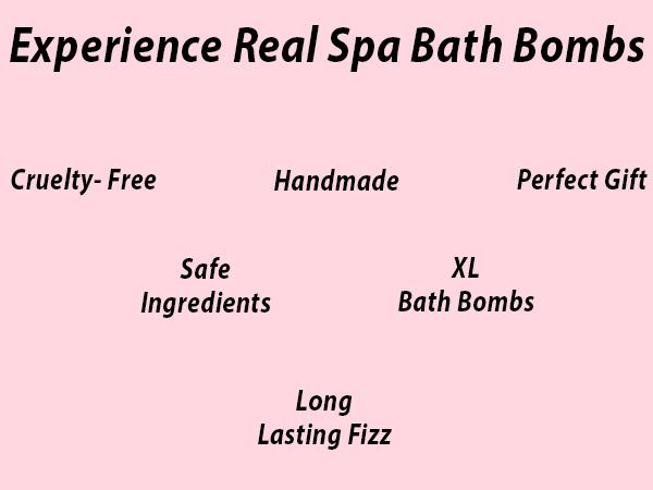 XL Rose Infused Bath Bombs | Rose, Vanilla & Jasmine Essential Oil | Relaxing & Hydrate | Aromatherapy Body Care Body Wash