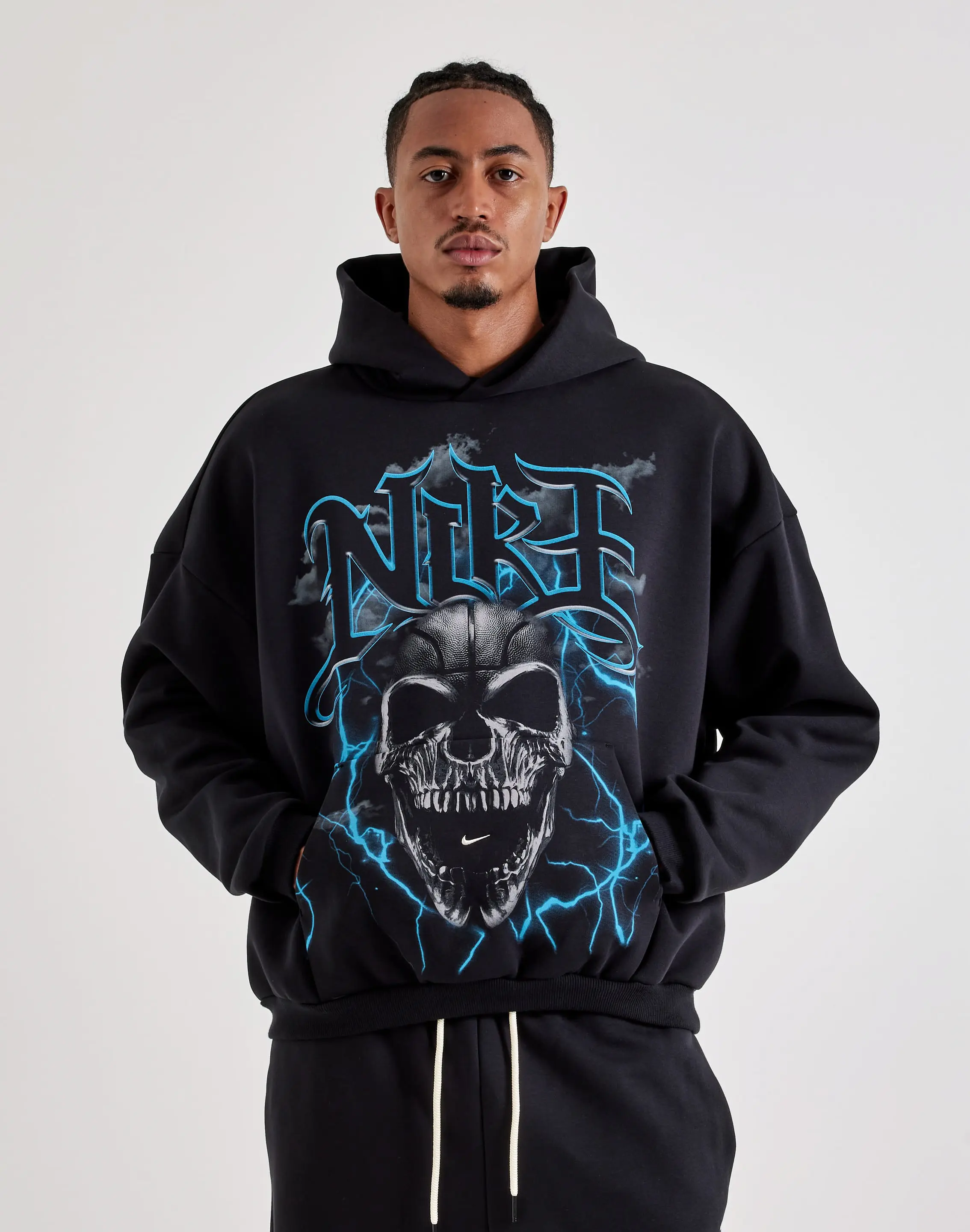 Mens Nike Brushed Pullover Fleece Basketball Hoodie