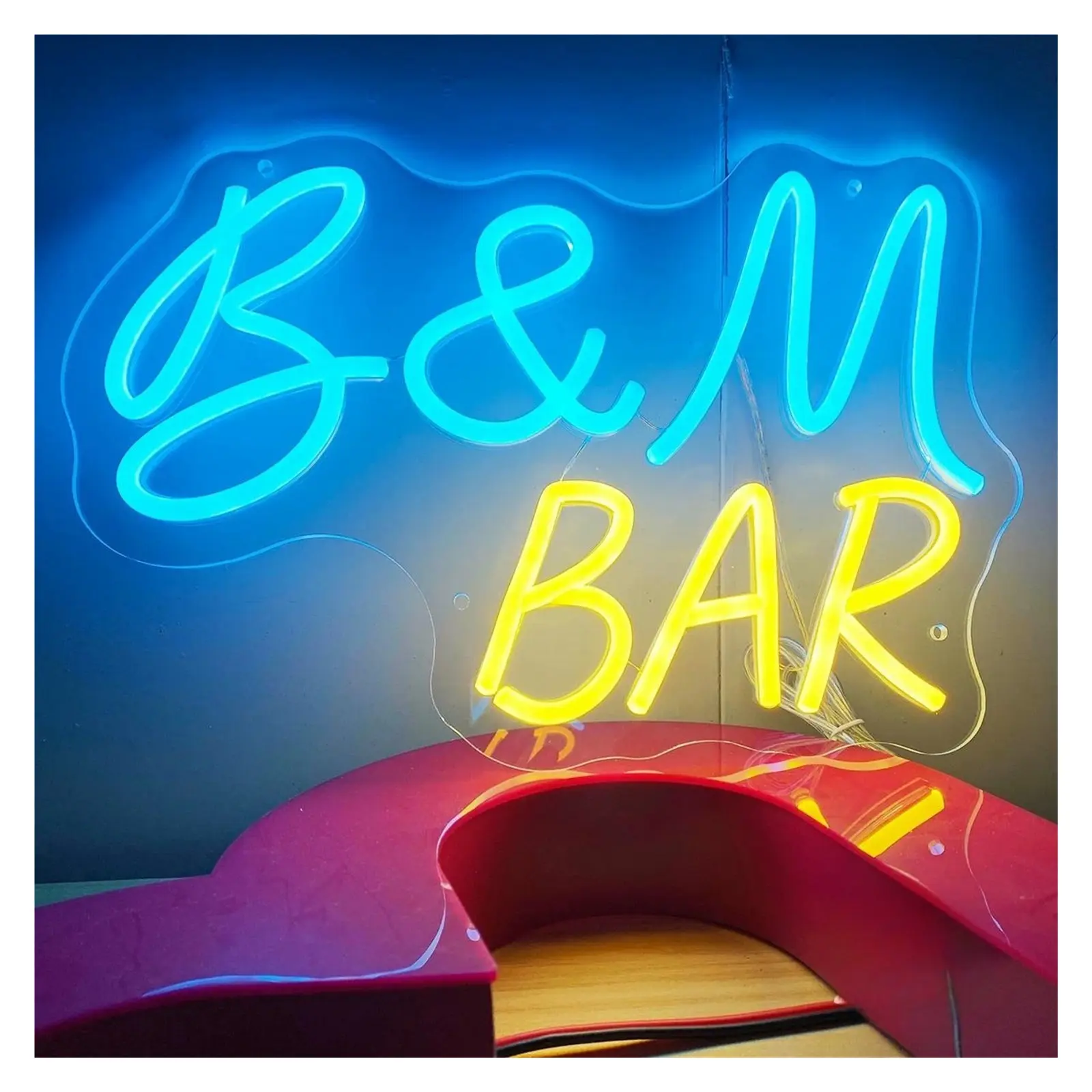 Sign Illuminated Bar Neon Designed For Beach Bar Nightclub Shop Signboard Party Set The Mood To Make The Store More Attractive 24.04x35cm Sign Illuminated