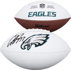 Cooper DeJean Philadelphia Eagles Autographed Wilson White Panel Football - Fanatics Authentic Certified