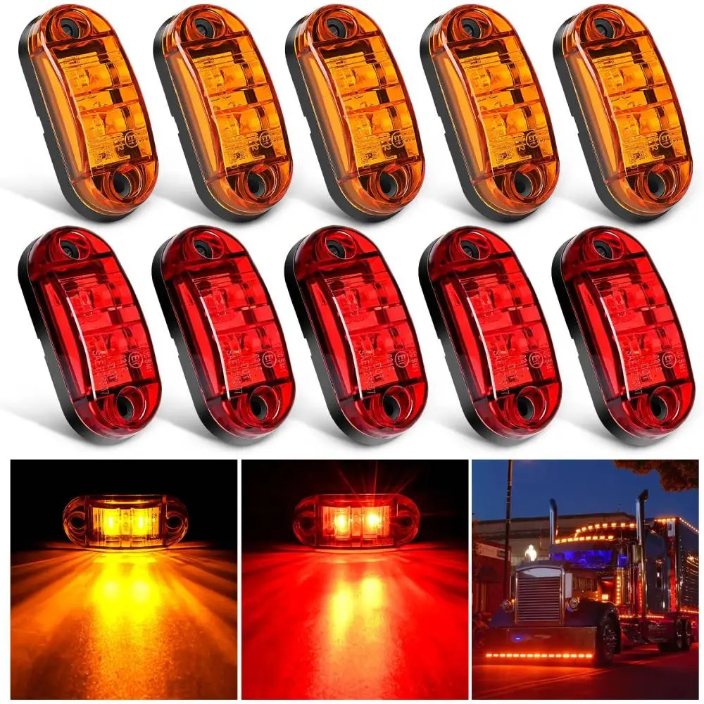Amber/Red 10PCS -Universal