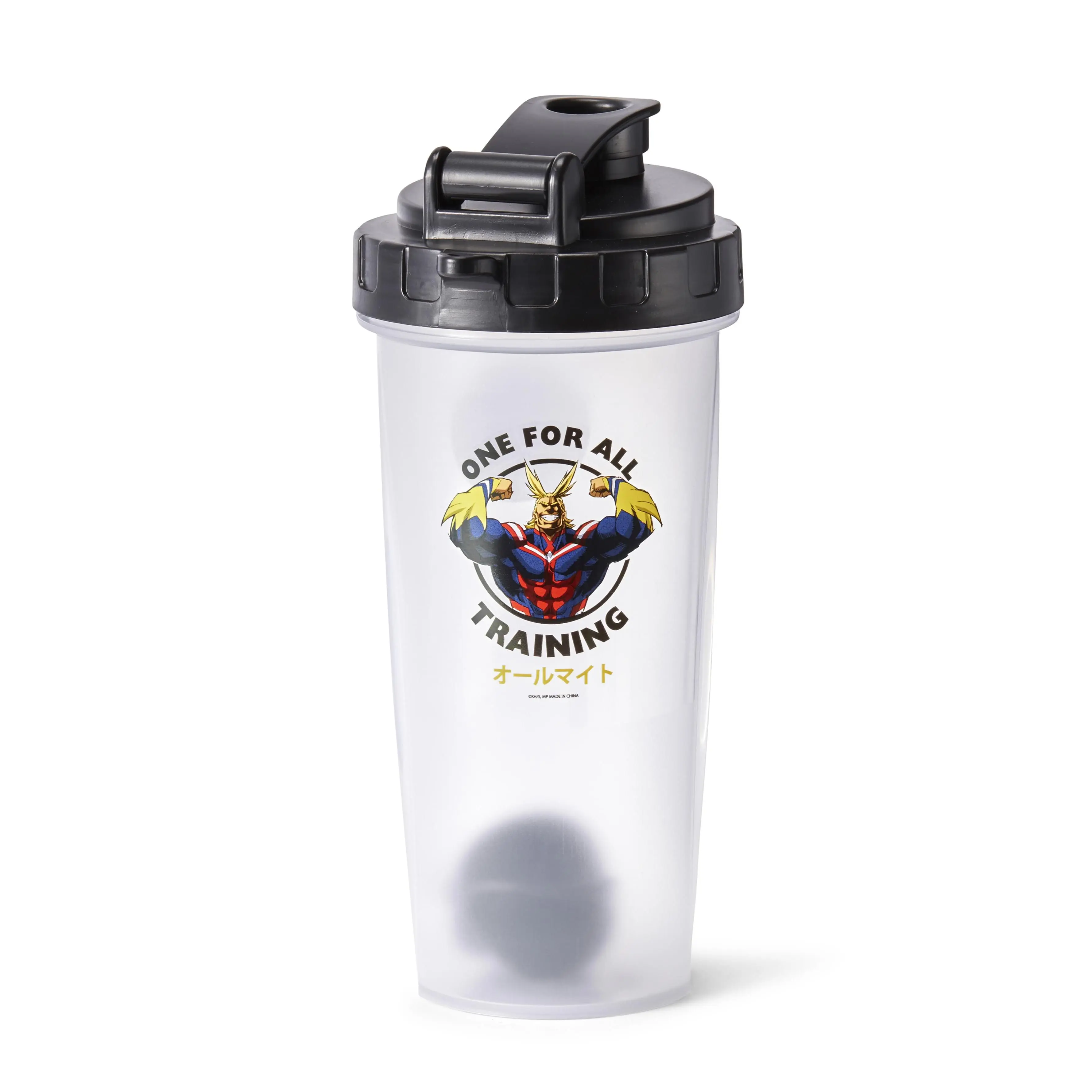 My Hero Academia All Might Training Gym Shaker Bottle | Includes Mixing Ball