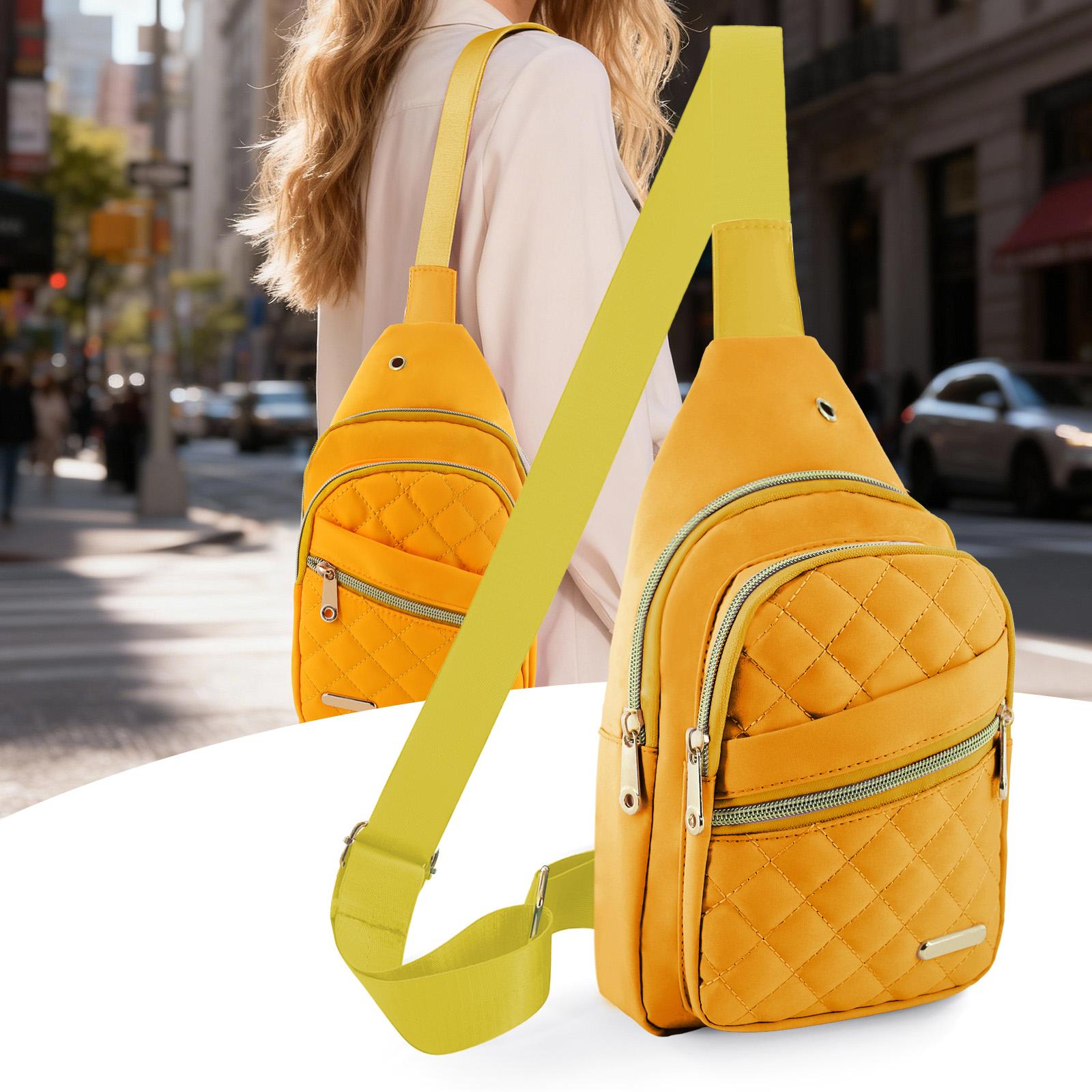 2026 model solid-color quilted crossbody bag - A lightweight and water-resistant women's shoulder bag with adjustable shoulder strap and multiple pockets, suitable for daily use and as a gift, including Christmas gifts.