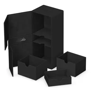 Ultimate Guard Twin Flip'n'Tray 266+ XenoSkin Deck Case — Black