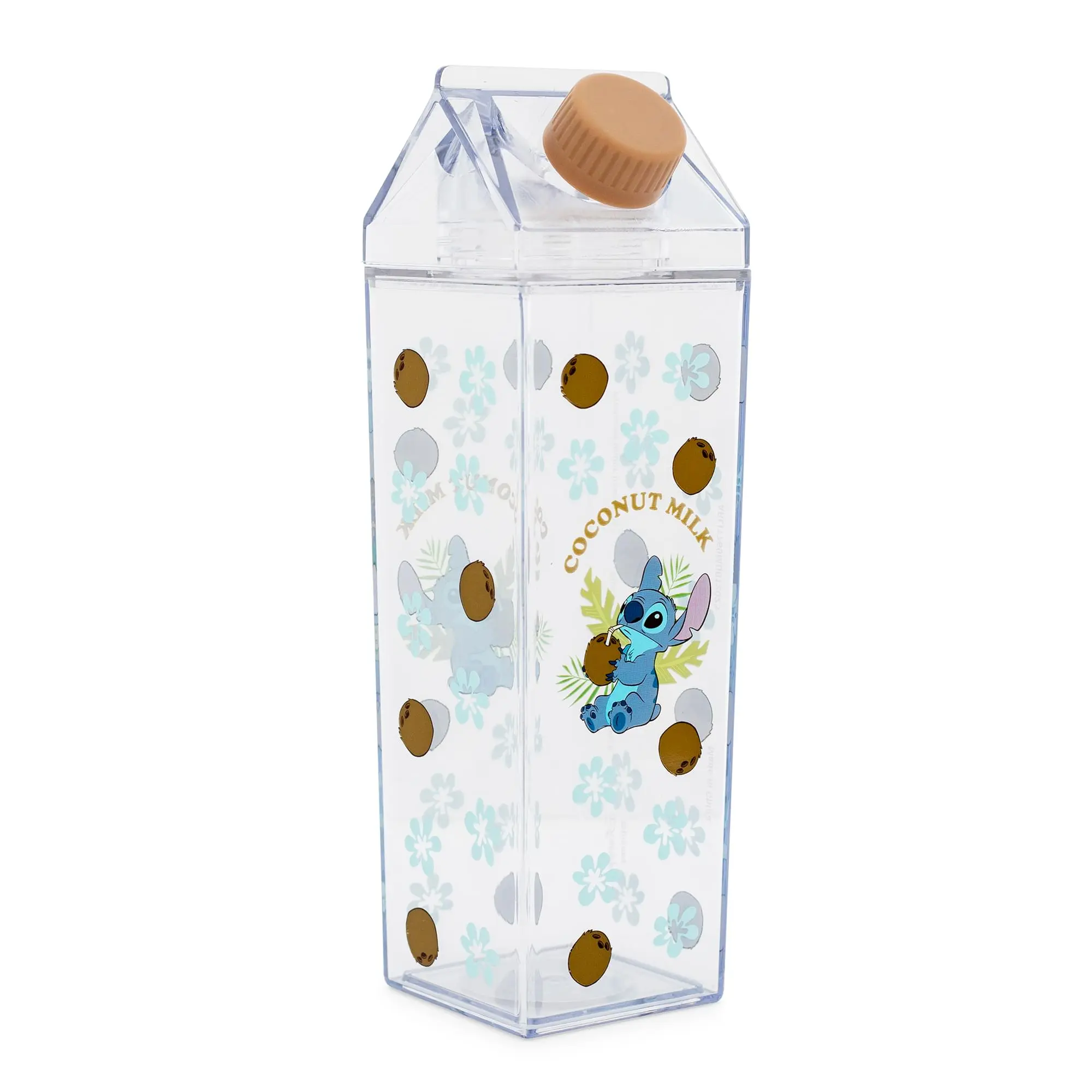 Disney Lilo & Stitch Coconuts Plastic Milk Carton Bottle | Holds 16 Ounces Disney Lilo & Stitch Coconuts Plastic Milk Carton Bottle | Holds 16 Ounces