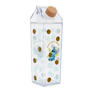 Disney Lilo & Stitch Coconuts Plastic Milk Carton Bottle | Holds 16 Ounces