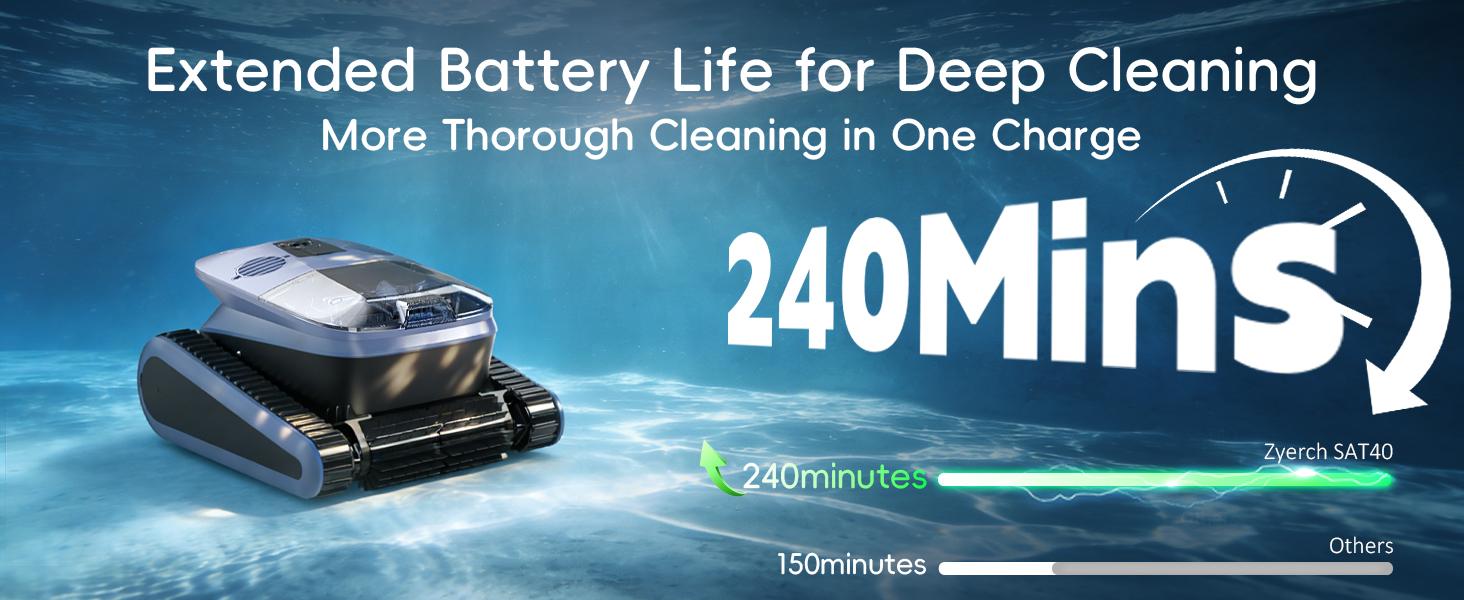 (2026 New) Robotic Pool Cleaner – SAT40