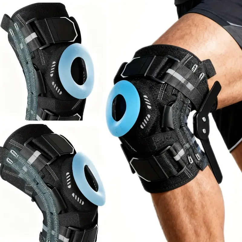 [Adjustable Knee Brace] 1pc Strap Knee Protector Sports Knee Support, Brace Hiking, Soccer, Basketball, Running, Jumpers Knee, Tennis, Volleyball & Squats, Breathable Knee Pads For Sports & Casual Wear, Comfortable Fit, Secure Fit Design