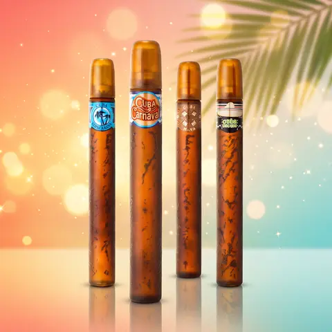 Cuba Latino Collection by Cuba for Women - 4 Pc Gift Set 1.17oz Cuba Copacabana EDP Spray, 1.17oz Cuba Maya EDP Spray, 1.17oz Cuba Carnaval EDP Spray, 1.17oz Cuba Cactus EDP Spray