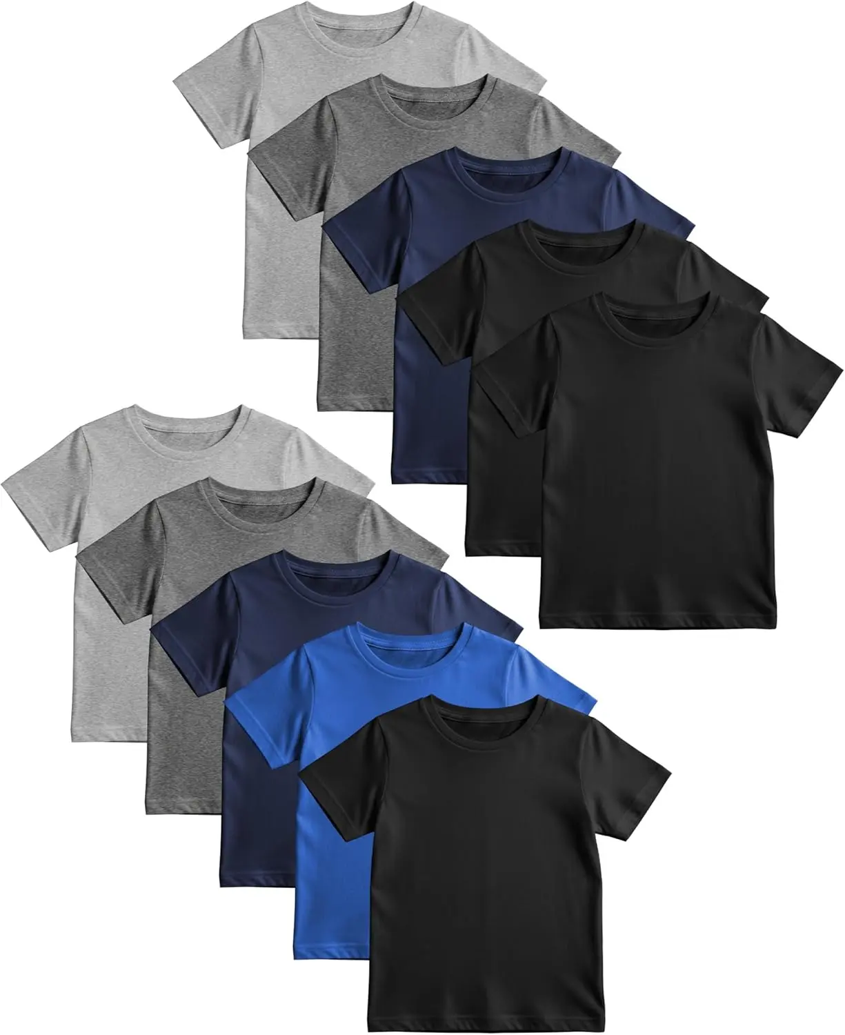 Andrew Scott Boys' Color Shirts | Short Sleeve Tops | Unisex | Muti Packs