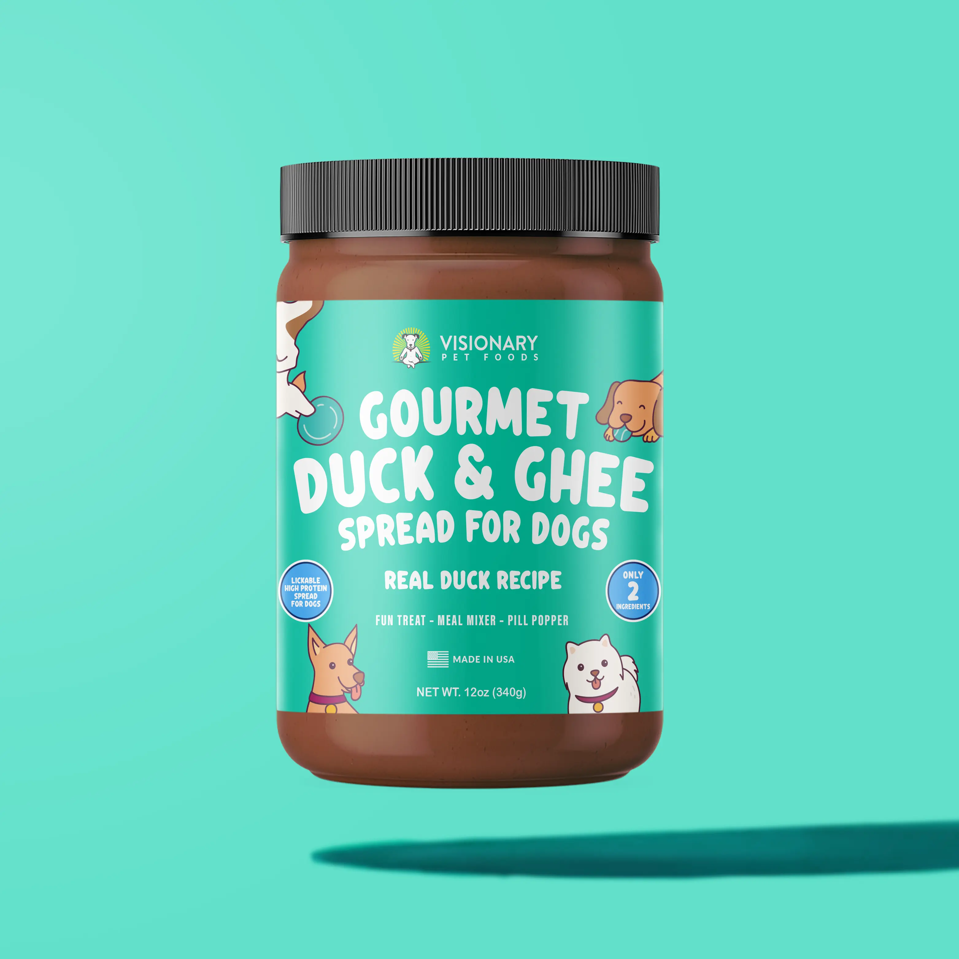 Duck and Ghee Meat Spread | NEW 12oz Jar High Protein Treats