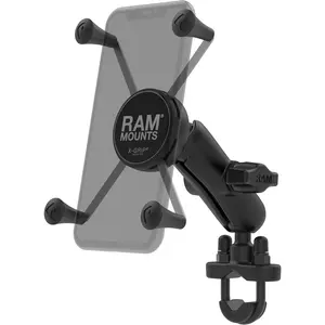 RAM Mounts X-Grip Large Phone Mount with Handlebar U-Bolt Base RAM-B-149Z-UN10U with Medium Arm for Motorcycle, ATV/UTV, Bike RAM MOUNTS