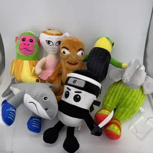 Tungtungsahur & Tralalo Shark Plush Toy, American Mountain Sea Classic Handmade Dolls, Soft Stuffed Animal Companion