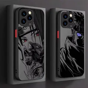 Anime I-Itachi P-Pain Cool Phone Case For iPhone 17 16 15 14 13 12 11 Pro Max Plus Air Shockproof Transparent Black Cover Smartphone Cellphone