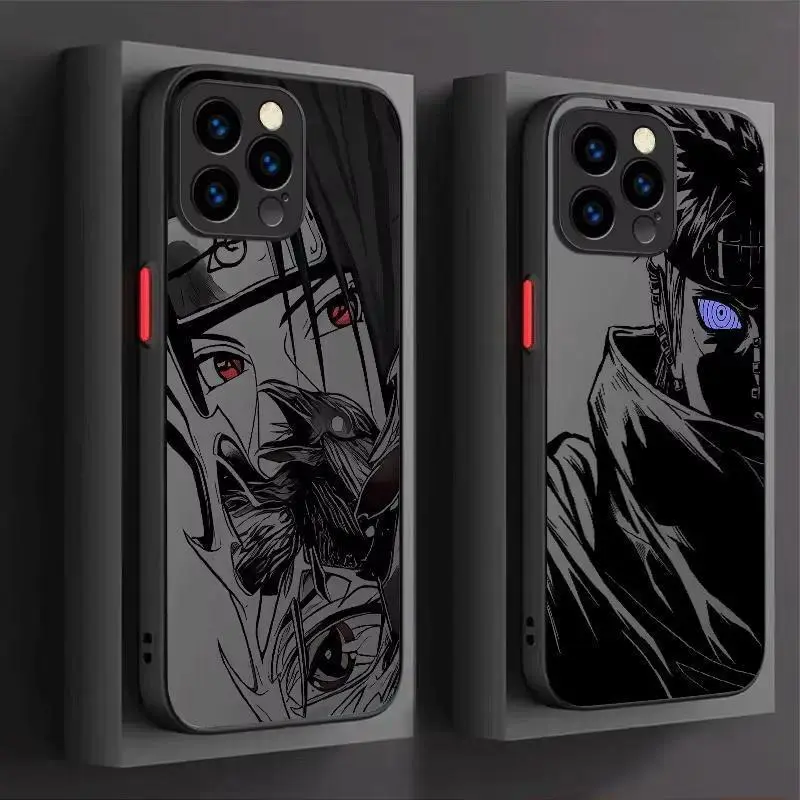 Anime I-Itachi P-Pain Cool Phone Case For iPhone 17 16 15 14 13 12 11 Pro  Max Plus Air Shockproof Transparent Black Cover Smartphone Cellphone -  TikTok Shop